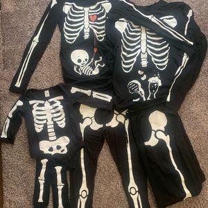 Maternity Skeleton Family Halloween Costumes